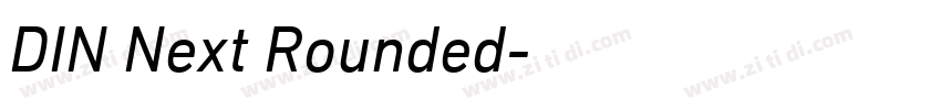 DIN Next Rounded字体转换